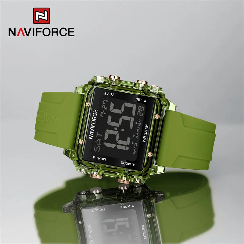 High Quality Women's Watch Waterproof Silicone Strap Fashion Sport Electronic Luminous Wristwatches