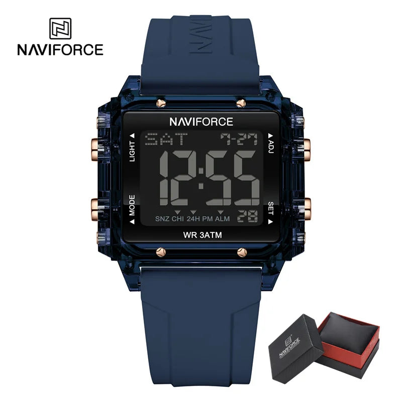 High Quality Women's Watch Waterproof Silicone Strap Fashion Sport Electronic Luminous Wristwatches