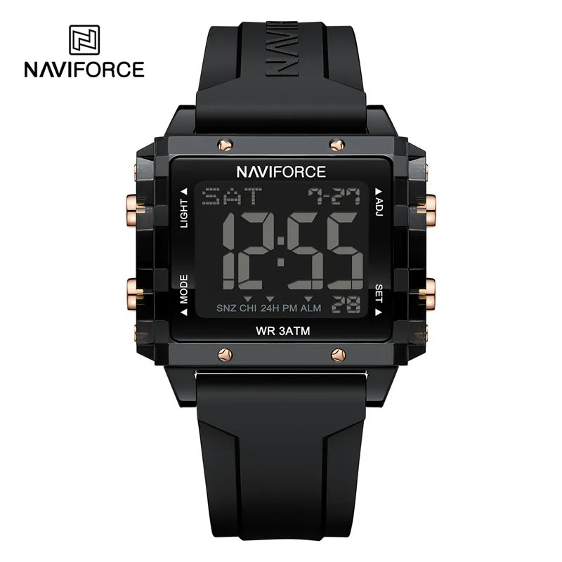 High Quality Women's Watch Waterproof Silicone Strap Fashion Sport Electronic Luminous Wristwatches