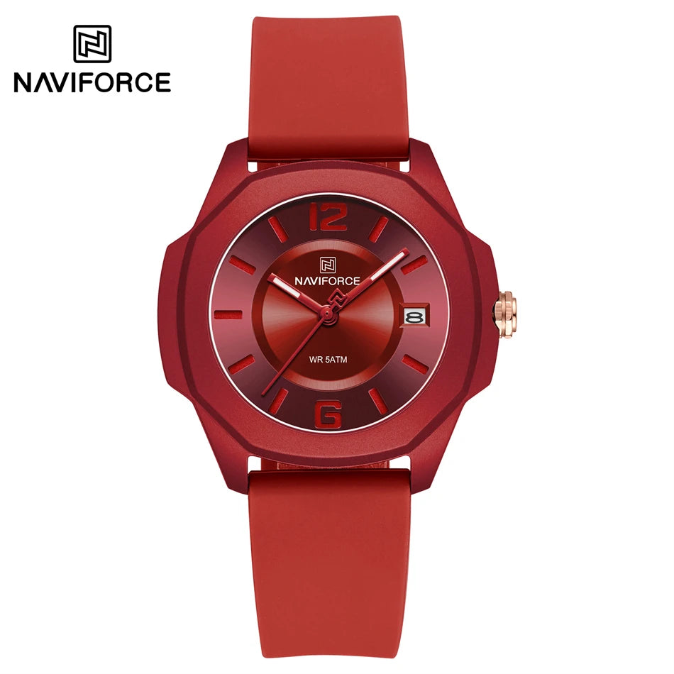 Ladies Watch For Women Silicone Strap Watch Quartz Wrist Watches for Women 5ATM Waterproof Casual Watch