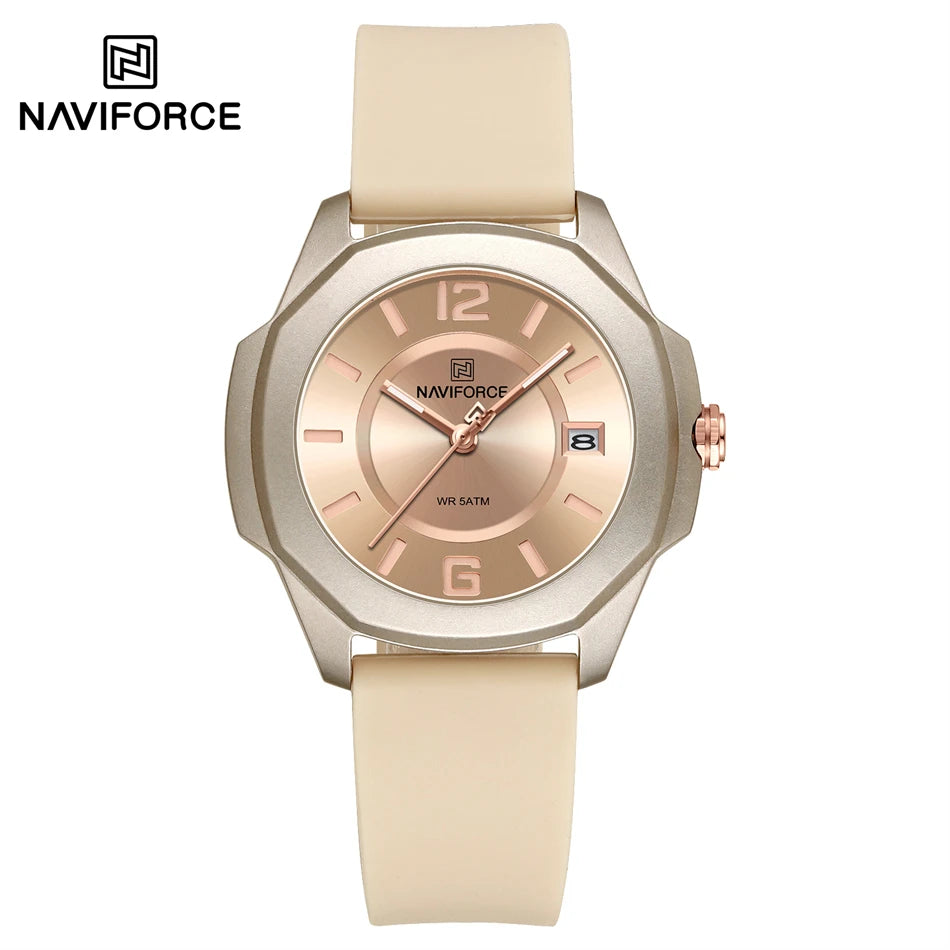 Ladies Watch For Women Silicone Strap Watch Quartz Wrist Watches for Women 5ATM Waterproof Casual Watch