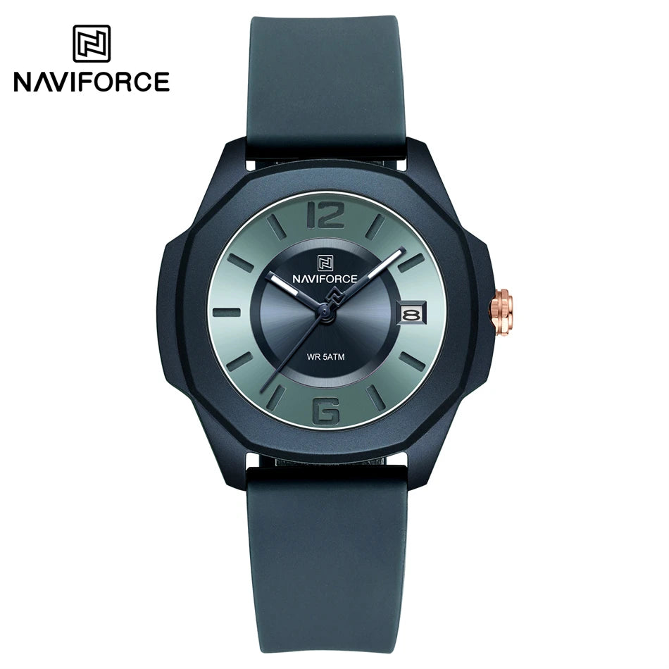 Ladies Watch For Women Silicone Strap Watch Quartz Wrist Watches for Women 5ATM Waterproof Casual Watch