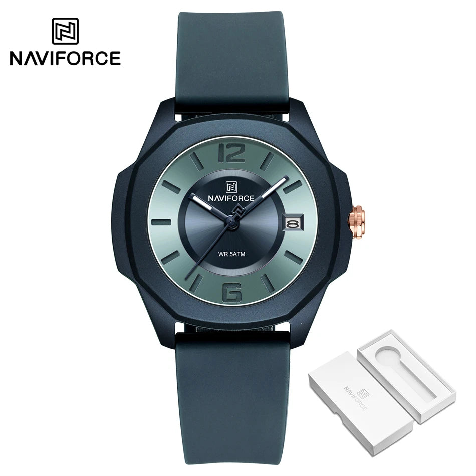 Ladies Watch For Women Silicone Strap Watch Quartz Wrist Watches for Women 5ATM Waterproof Casual Watch