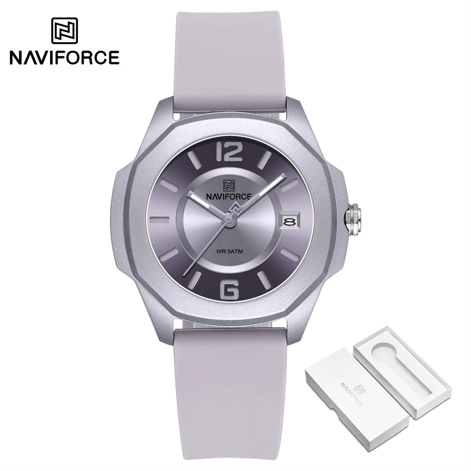 Ladies Watch For Women Silicone Strap Watch Quartz Wrist Watches for Women 5ATM Waterproof Casual Watch