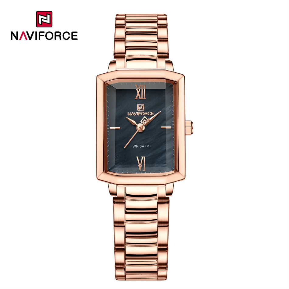 Ladies Watches Women High Quality Simple Watch Steel Belt Quartz Square Waterproof Wristwatch Beautiful Gift