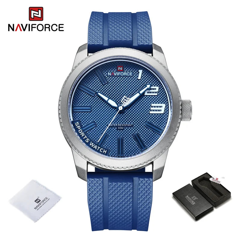 Silicone Strap Mens Watches Waterproof Sport Quartz Military Watch Men Watch