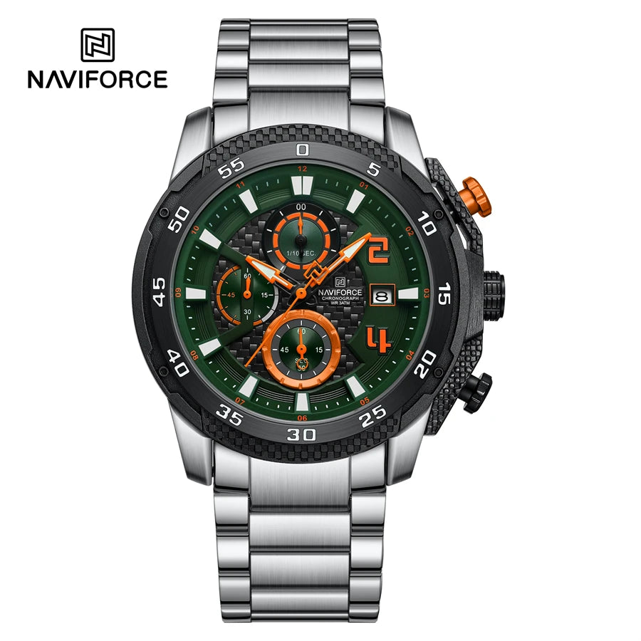 Men Stainless Steel Watch Luxury Calendar Quartz Wrist Watch Mens Business Watches for Man Watch