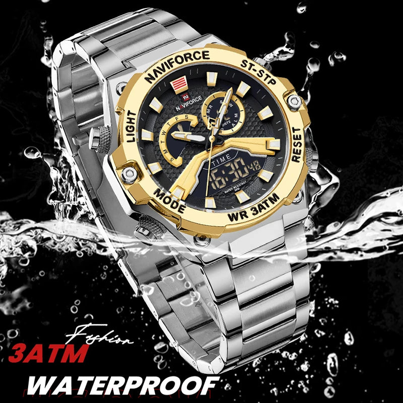 Men Watch Fashion Digital Military Sports Watches Quartz Wristwatch Men Luminous Waterproof Watch