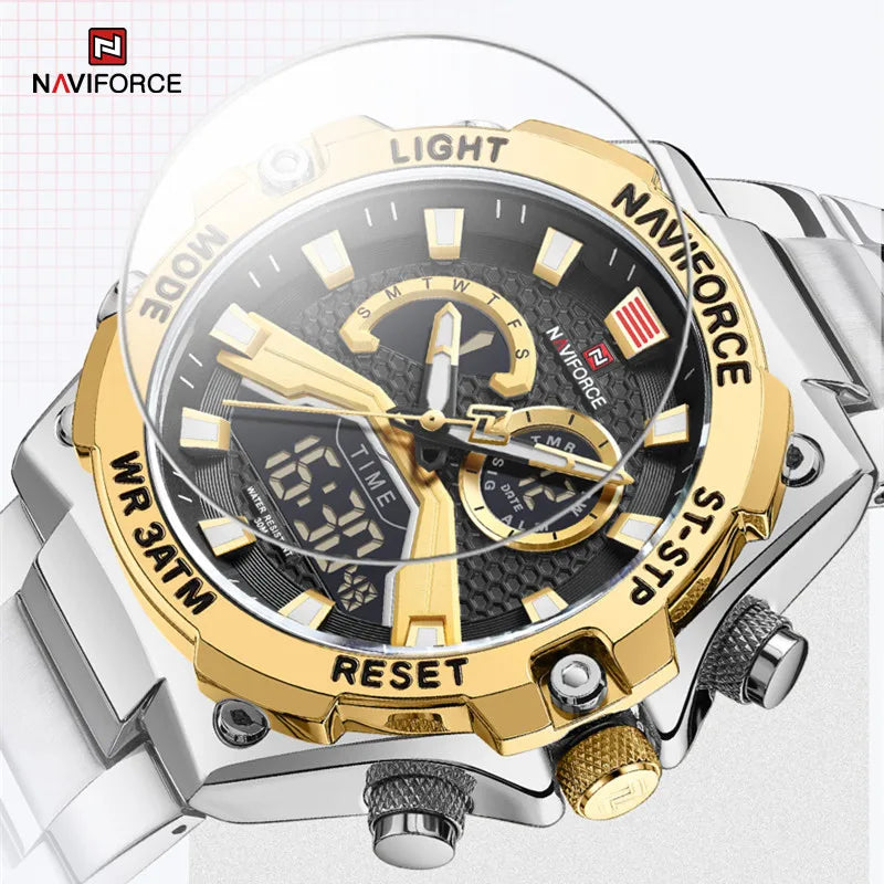 Men Watch Fashion Digital Military Sports Watches Quartz Wristwatch Men Luminous Waterproof Watch