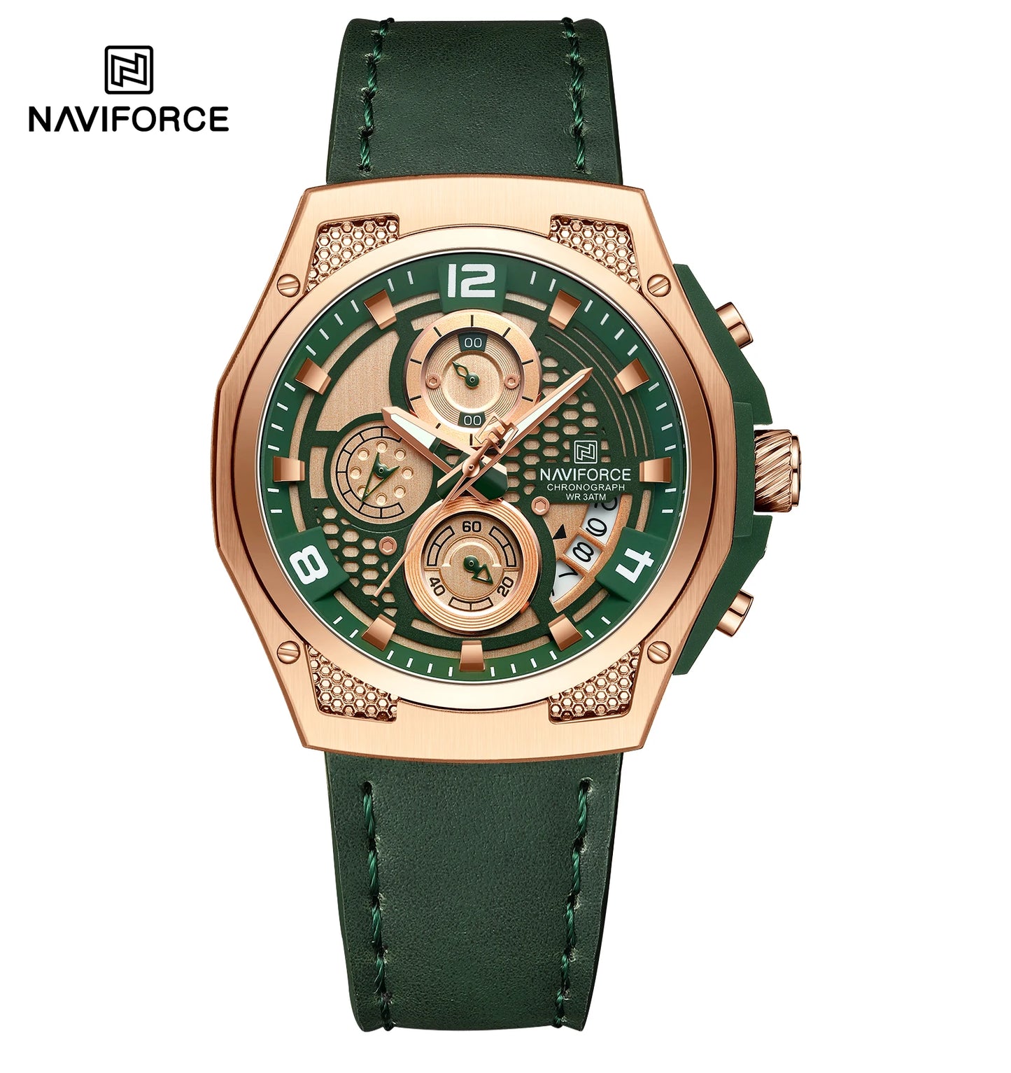 Men Watch Fashion Military Sports Style Men's Wristwatch Waterproof Luminous Leather Calendar Quartz Man