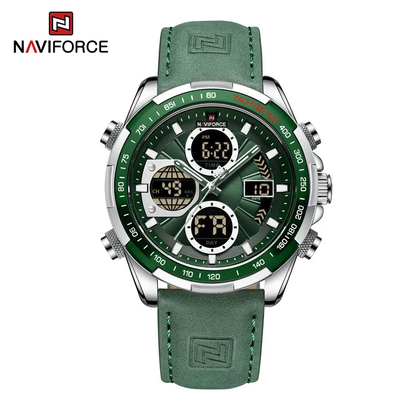 Men's Business Watches Waterproof Wristwatch Analog Digital Chronograph Quartz Calendar Watch