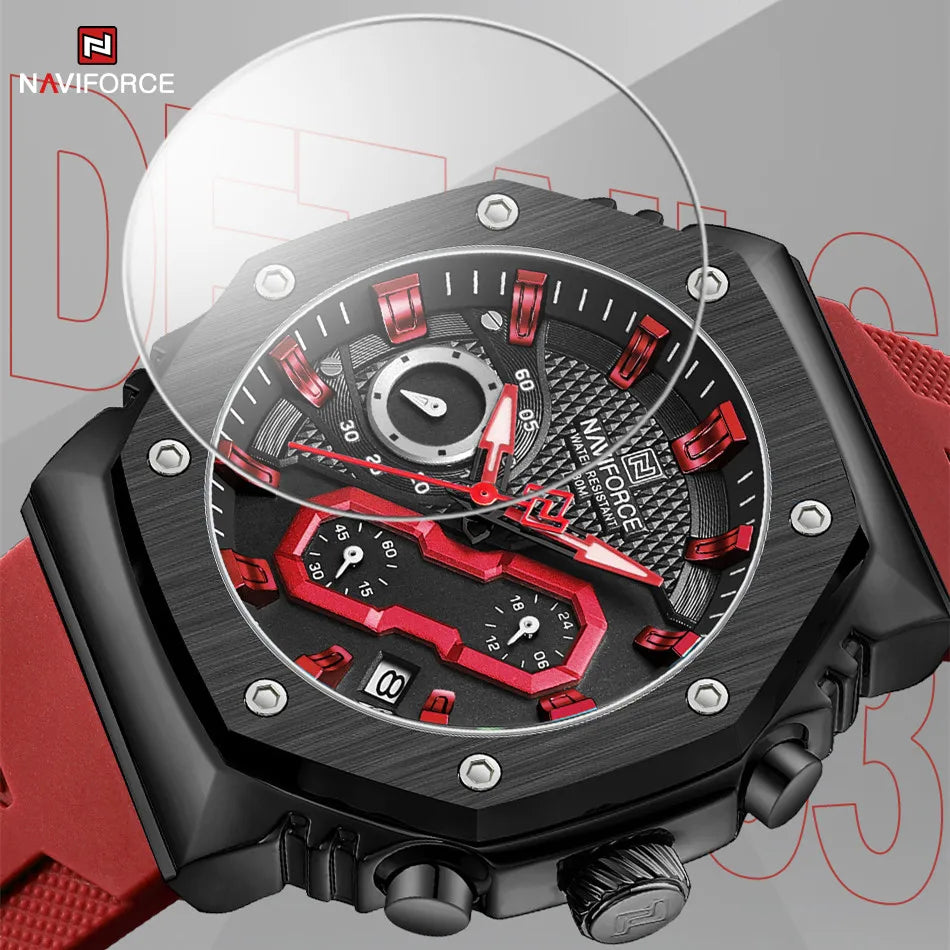 Men's Watch Fashion Sport Waterproof Couple Lovers Quartz Wristwatches Luminous Silicone Strap Watch