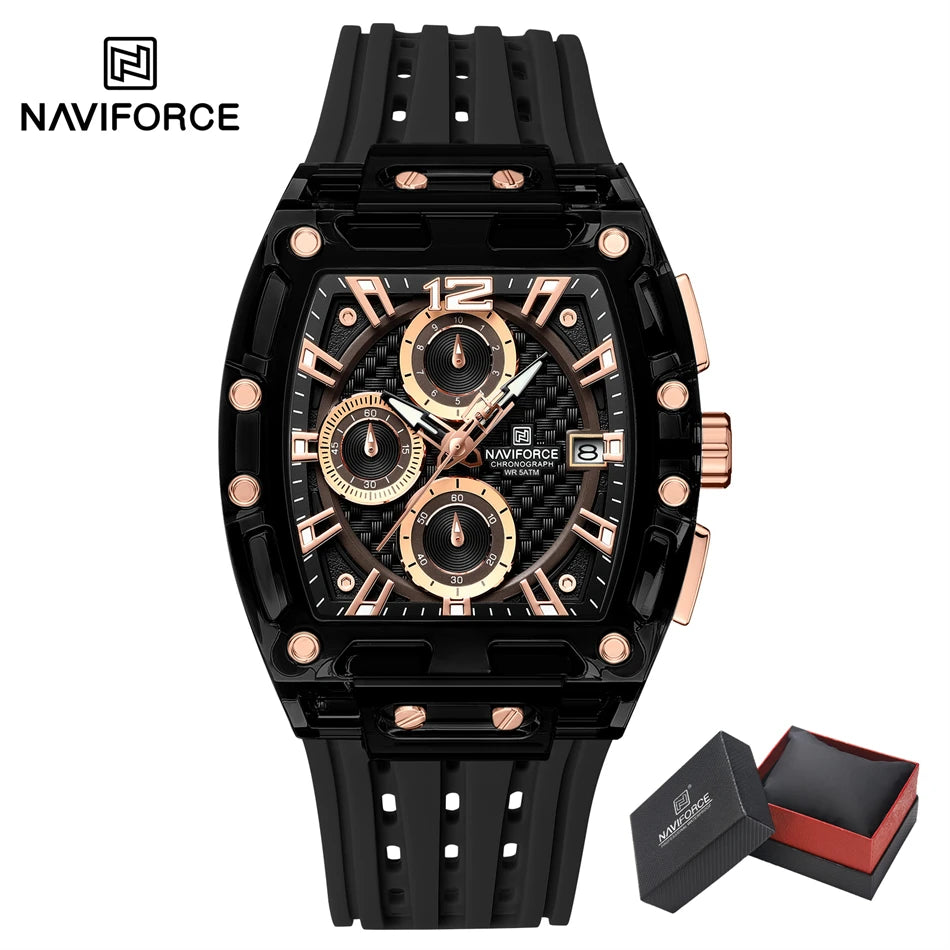 Men's Watch High Quality Quartz Fashion Watch Waterproof Silicone Watch for Men Luminous Date Sports Wristwatches