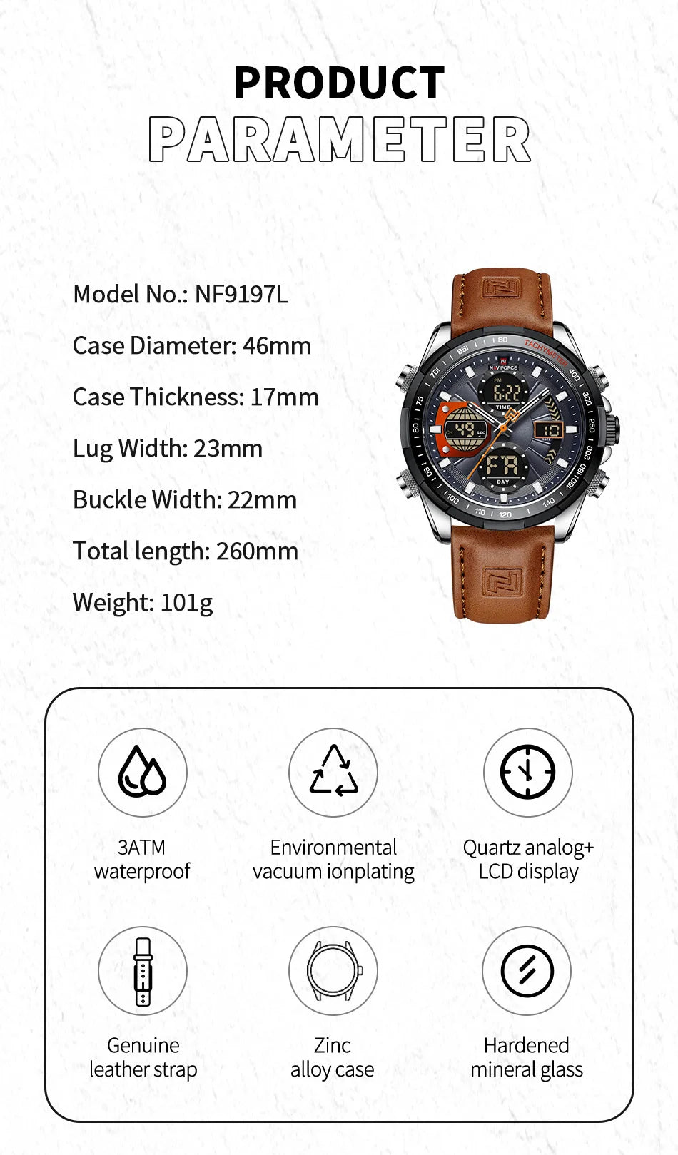 Military Watches for Men Luxury Sport Chronograph Alarm Wristwatch Waterproof Quartz Big Watch Digital Men Watch