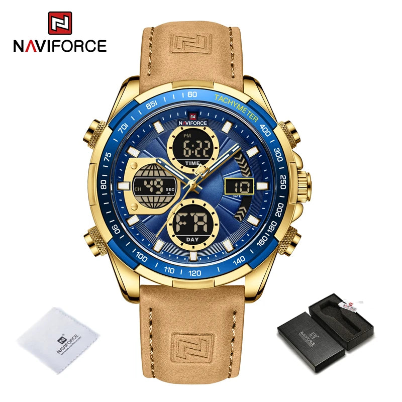 Military Watches for Men Luxury Sport Chronograph Alarm Wristwatch Waterproof Quartz Big Watch Digital Men Watch