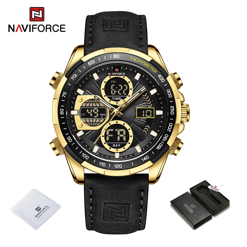 Military Watches for Men Luxury Sport Chronograph Alarm Wristwatch Waterproof Quartz Big Watch Digital Men Watch