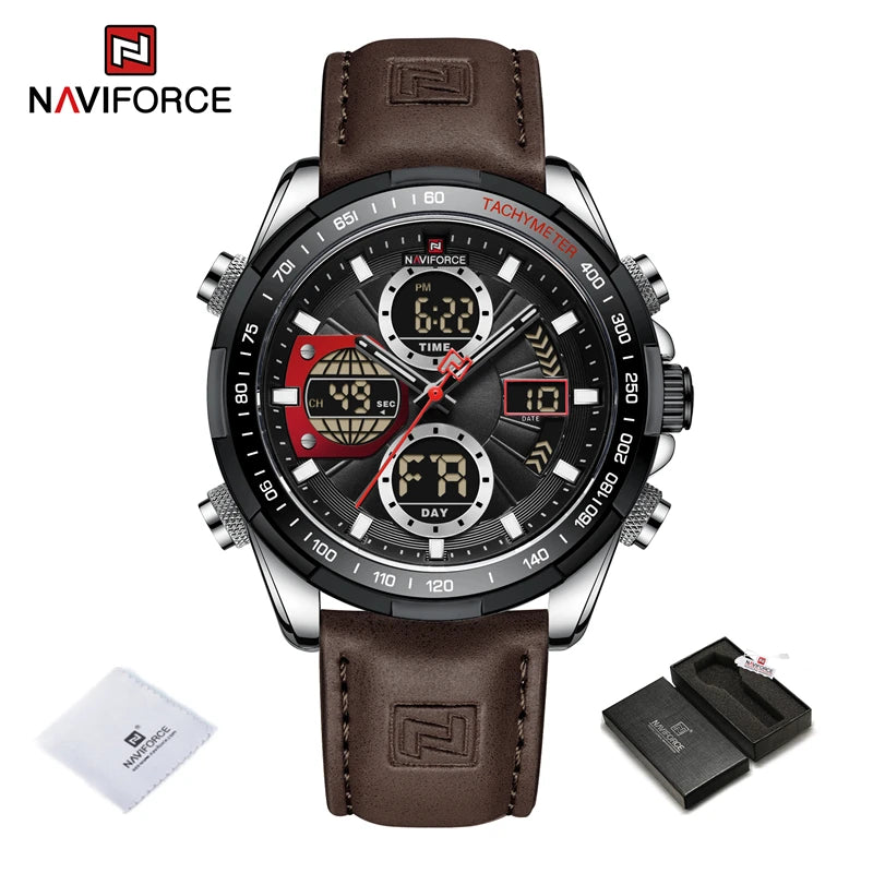 Military Watches for Men Luxury Sport Chronograph Alarm Wristwatch Waterproof Quartz Big Watch Digital Men Watch