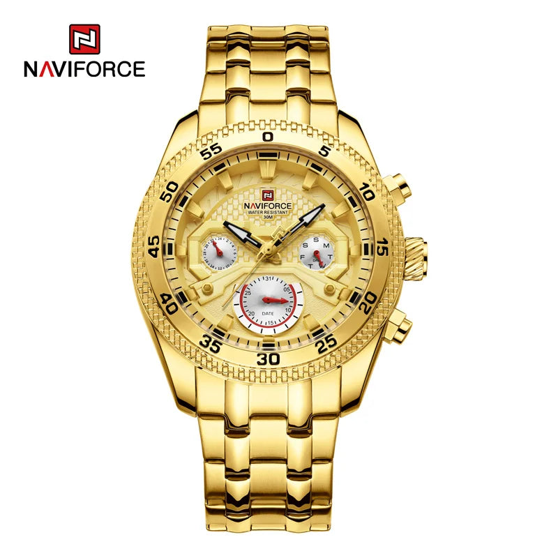 New Watches For Men Fashion Sports Date Week Quartz Male Wristwatches Waterproof LuminousWatch