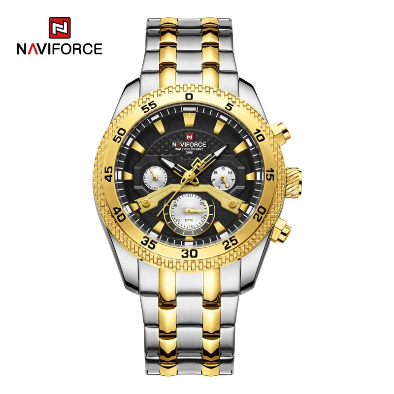 New Watches For Men Fashion Sports Date Week Quartz Male Wristwatches Waterproof LuminousWatch