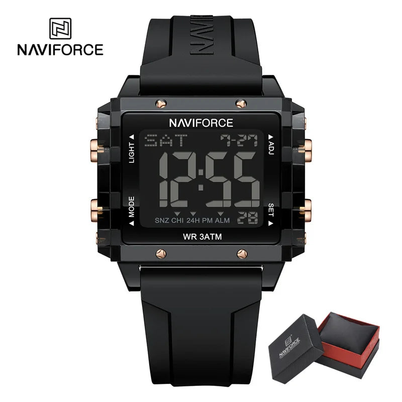 New Women Watch Silicone Strap LED Digital Sports Watch Fashion Casual Waterproof Electronic Wristwatch