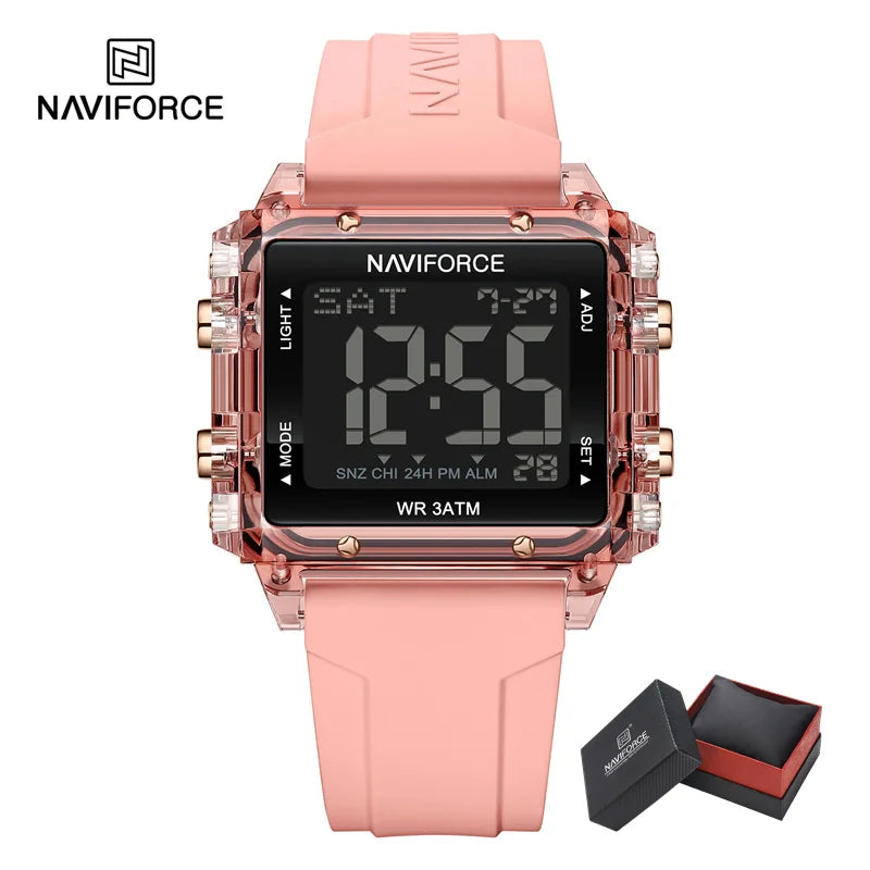 New Women Watch Silicone Strap LED Digital Sports Watch Fashion Casual Waterproof Electronic Wristwatch