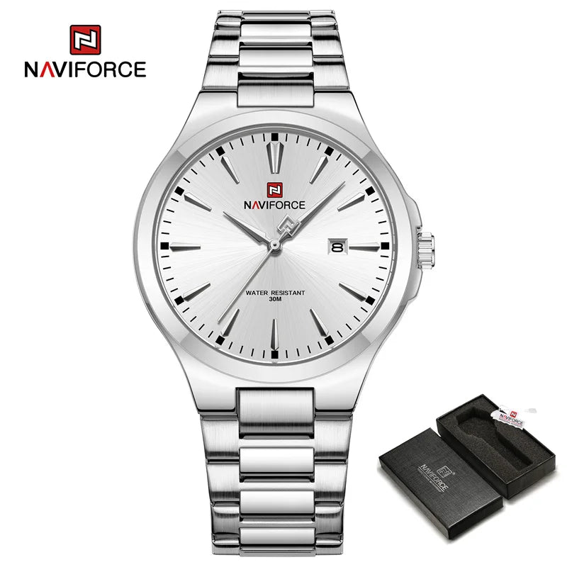 Fashion Watches for Men Stainless Steel Simple Elegant Watch  Male Waterproof Wrist watch