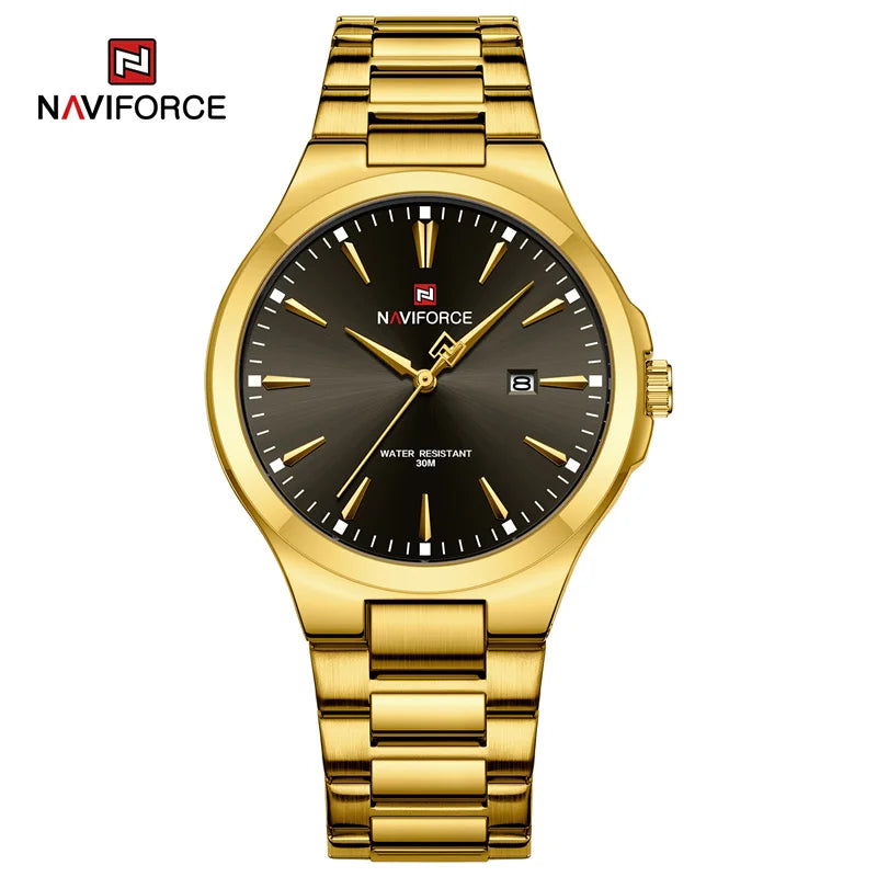 Fashion Watches for Men Stainless Steel Simple Elegant Watch  Male Waterproof Wrist watch