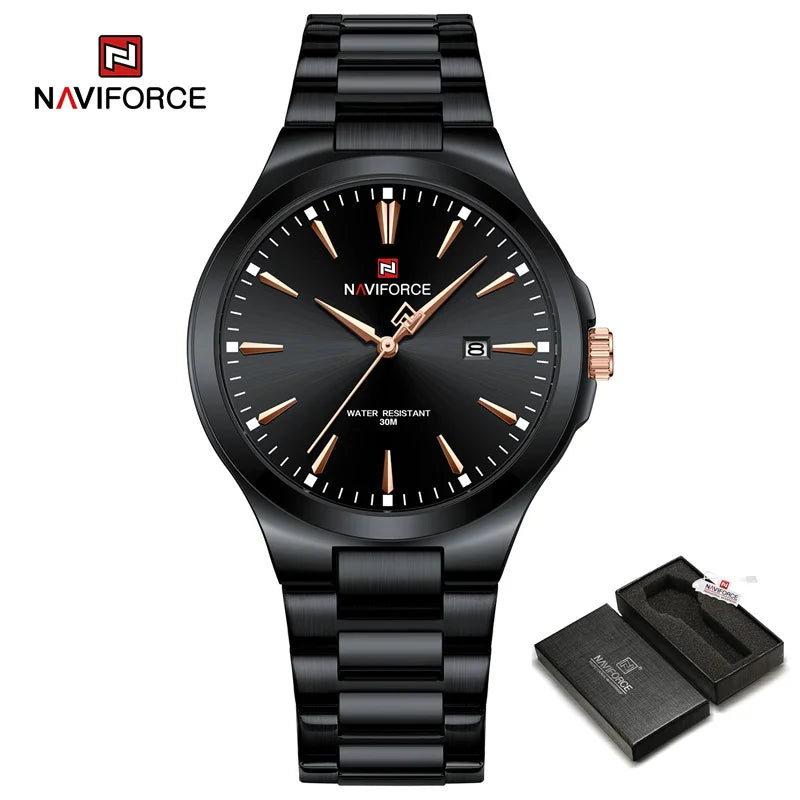 Fashion Watches for Men Stainless Steel Simple Elegant Watch  Male Waterproof Wrist watch