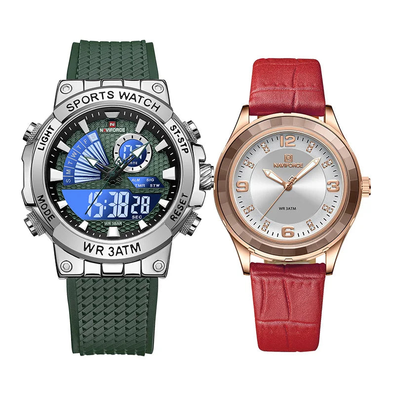 Lover’s Watches for Men and Women Fashion Digital Wristwatch Waterproof Clock Couple Watch Gifts Set for Sale