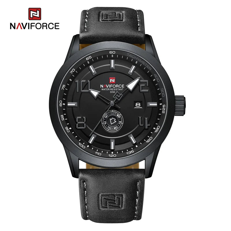 Men's Wristwatch Luminous Date Week Men Quartz Watch Casual Sports Waterproof Watch