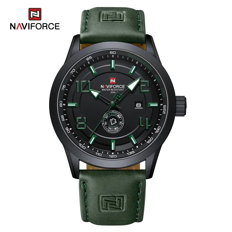 Men's Wristwatch Luminous Date Week Men Quartz Watch Casual Sports Waterproof Watch