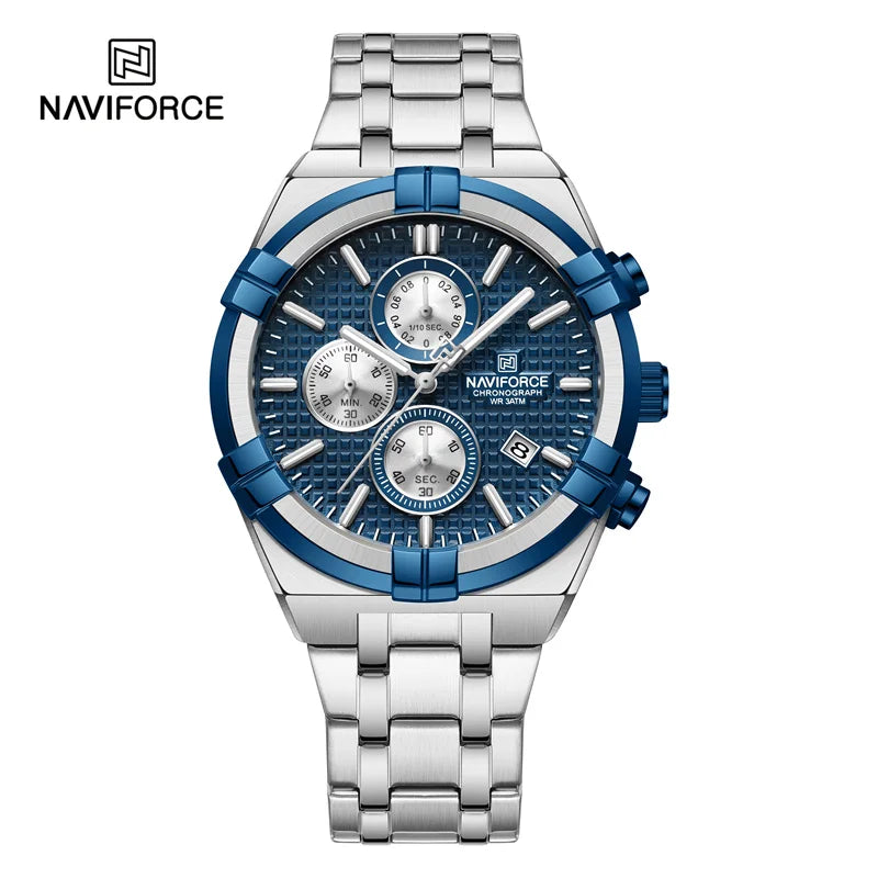 Original Men's Watches Waterproof Classics Quartz Wristwatches Stainless Steel Luminous Chronograph Watch