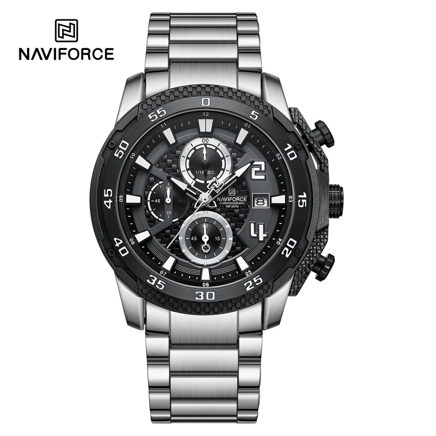 Watch for Men Stainlesssteel Waterproof Sport Watches Fashion Man Wristwatch