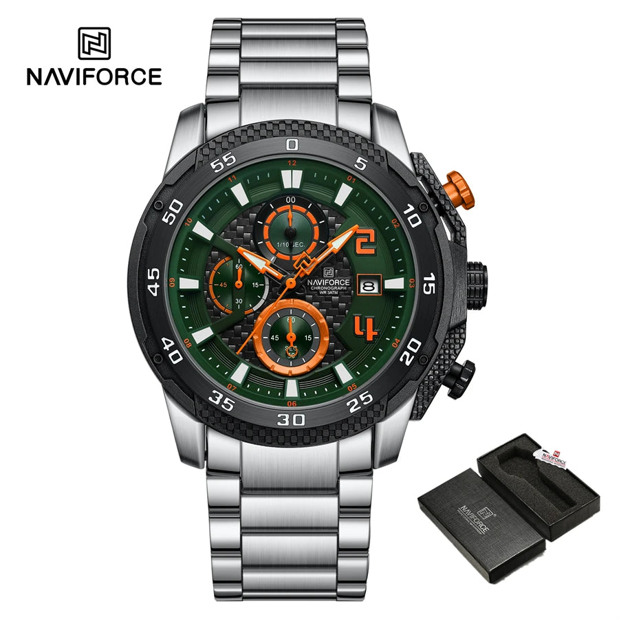 Watch for Men Stainlesssteel Waterproof Sport Watches Fashion Man Wristwatch