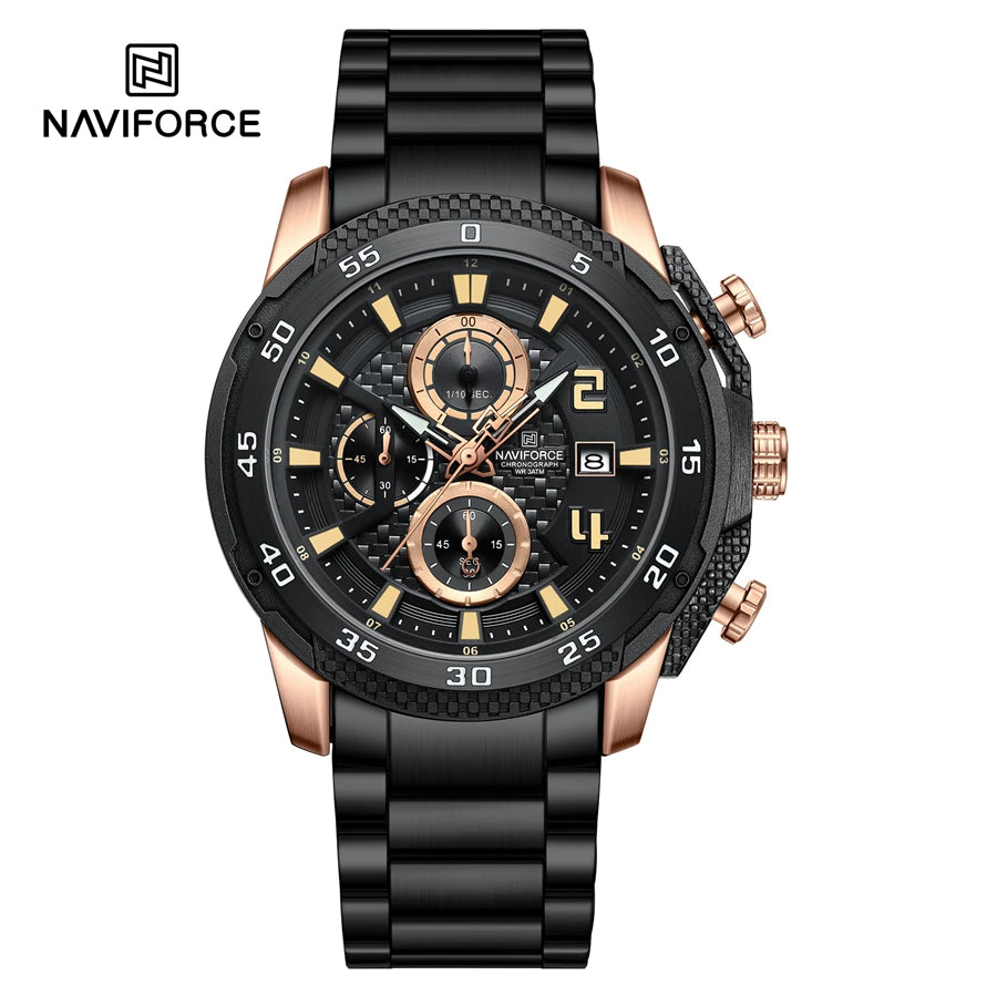 Watch for Men Stainlesssteel Waterproof Sport Watches Fashion Man Wristwatch