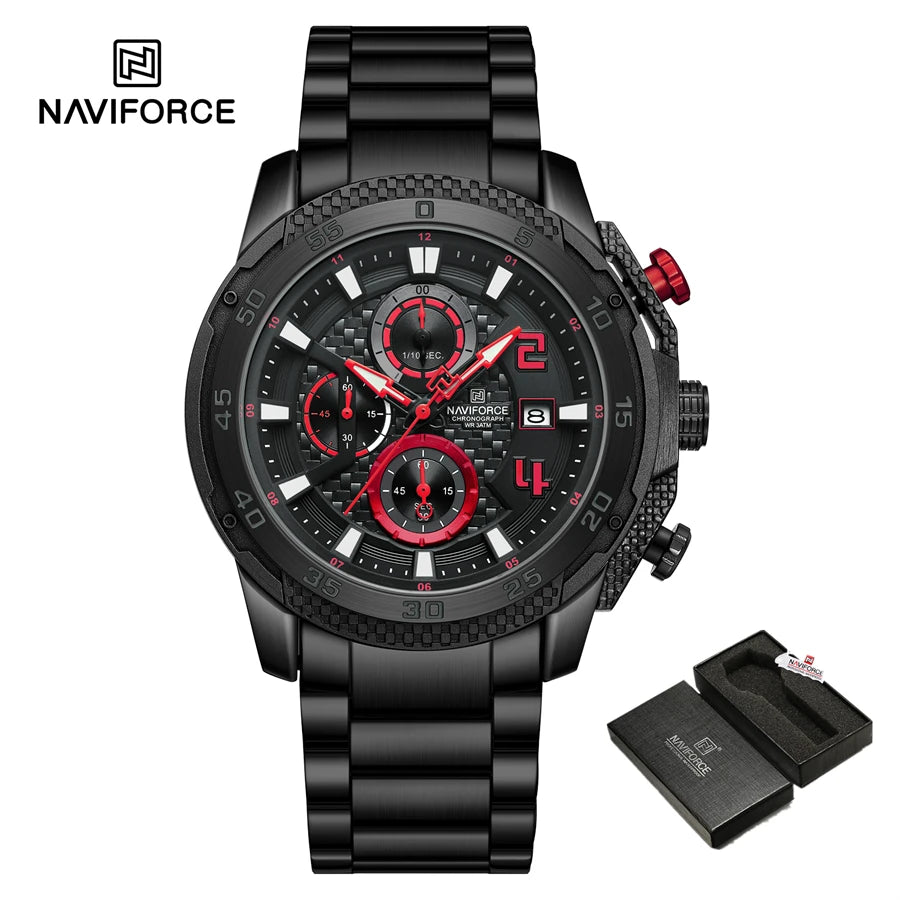 Watch for Men Stainlesssteel Waterproof Sport Watches Fashion Man Wristwatch