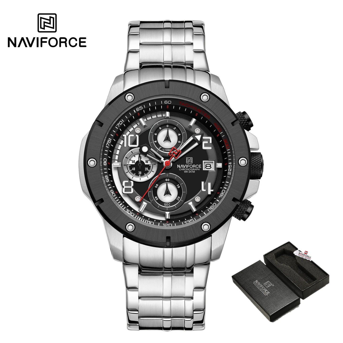 Quartz Watch Business Wristwatch Steel Casual Chronograph Watch Fashion Luxury Waterproof