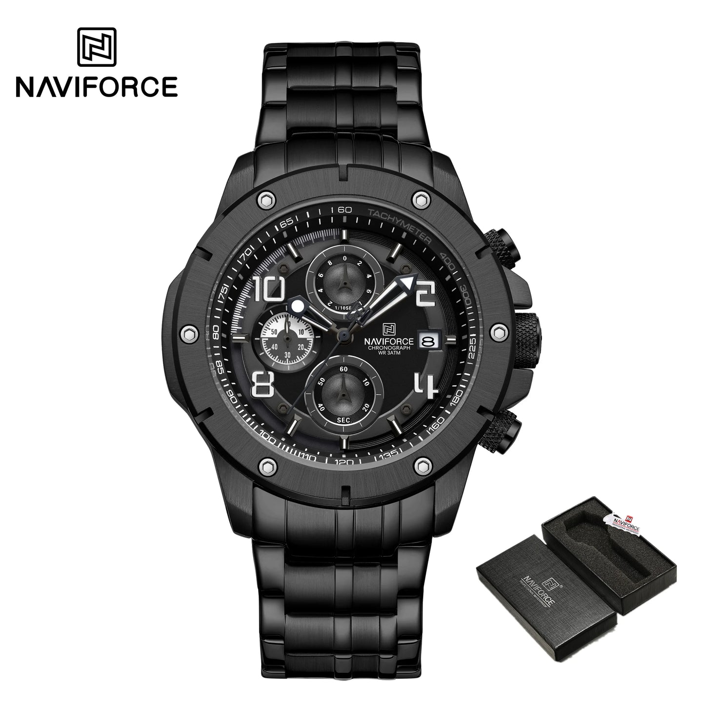 Quartz Watch Business Wristwatch Steel Casual Chronograph Watch Fashion Luxury Waterproof