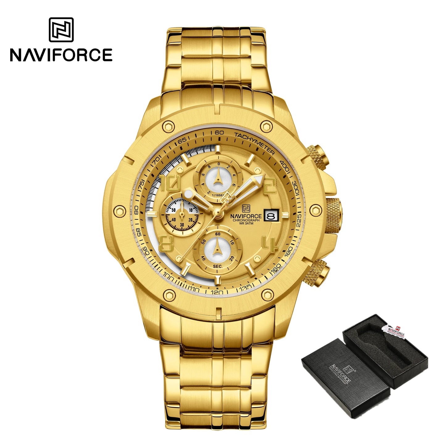 Quartz Watch Business Wristwatch Steel Casual Chronograph Watch Fashion Luxury Waterproof