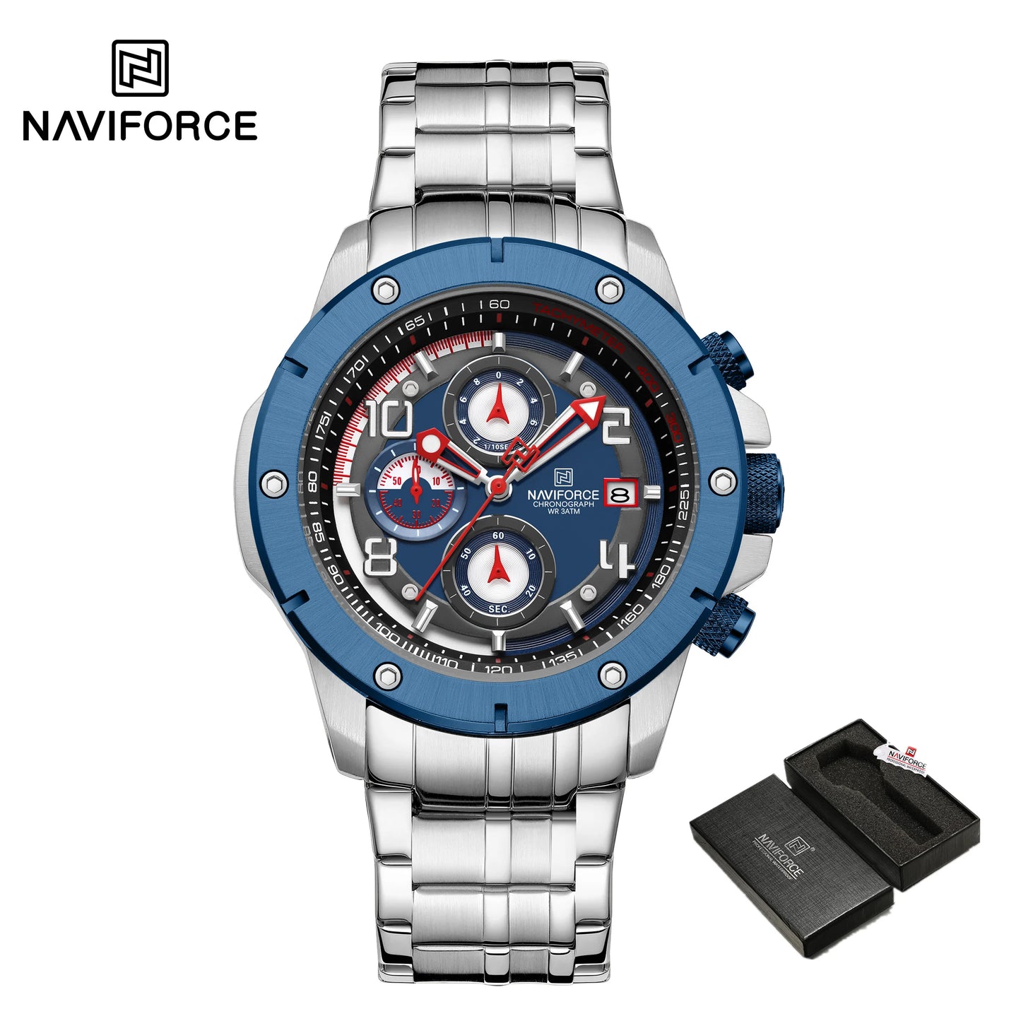 Quartz Watch Business Wristwatch Steel Casual Chronograph Watch Fashion Luxury Waterproof