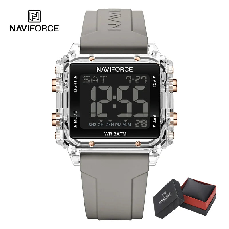 Watch For Women Digital Fashion Casual Waterproof Silicone Strap Women Lcd Date Sport Wristwatches