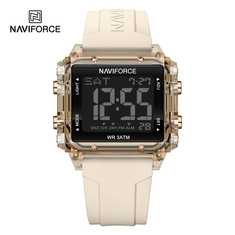 Watch For Women Digital Fashion Casual Waterproof Silicone Strap Women Lcd Date Sport Wristwatches