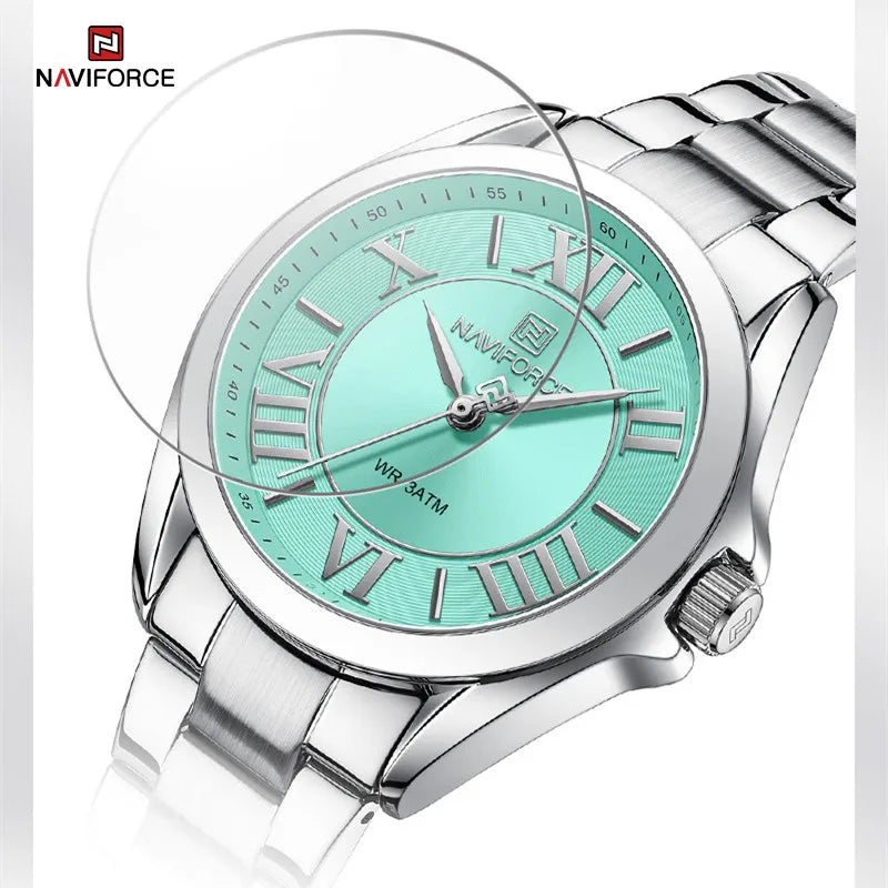 Women Quartz Watch Fashion High Quality Waterproof Wristwatch Lady Steel Band Girlfriend Gift Watch