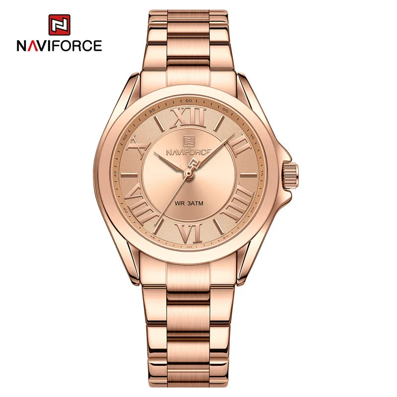 Women Quartz Watch Fashion High Quality Waterproof Wristwatch Lady Steel Band Girlfriend Gift Watch