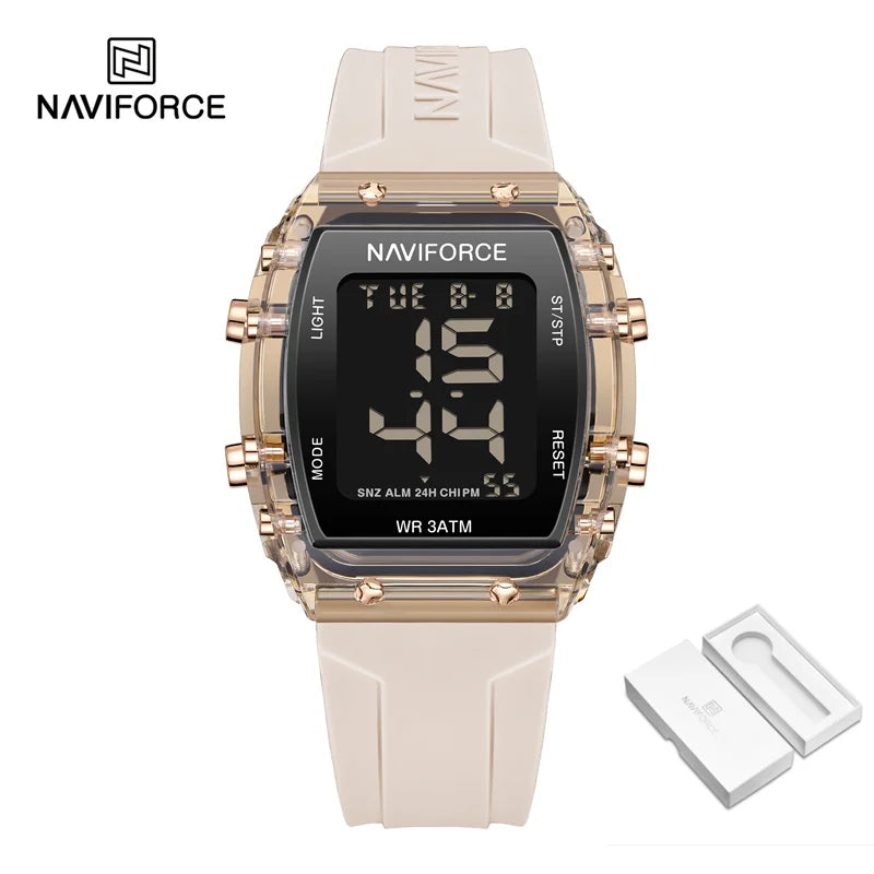 Women Watch Waterproof Square Wristwatches LED Digital Silicone Strap Sport Electronic Watch