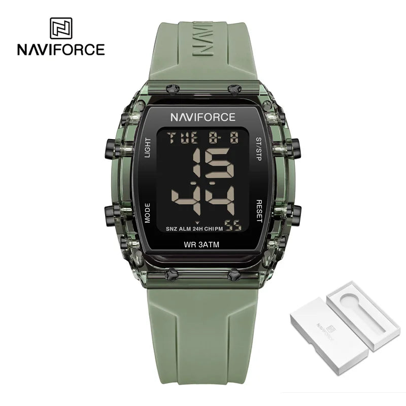 Women Watch Waterproof Square Wristwatches LED Digital Silicone Strap Sport Electronic Watch