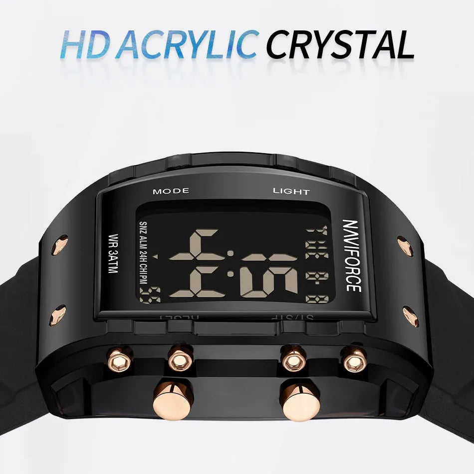 Women Watches Fashion Simple Waterproof Electronic Wristwatch Sport Fumed Silica Bracelet Watch