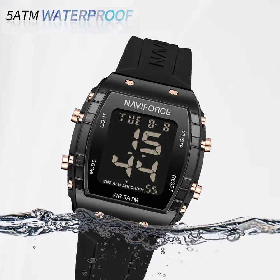 Women Watches Fashion Simple Waterproof Electronic Wristwatch Sport Fumed Silica Bracelet Watch