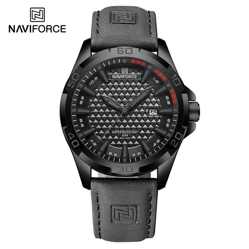 Men Watches Leather Strap Male Waterproof Military Wristwatch Quartz Date Watch