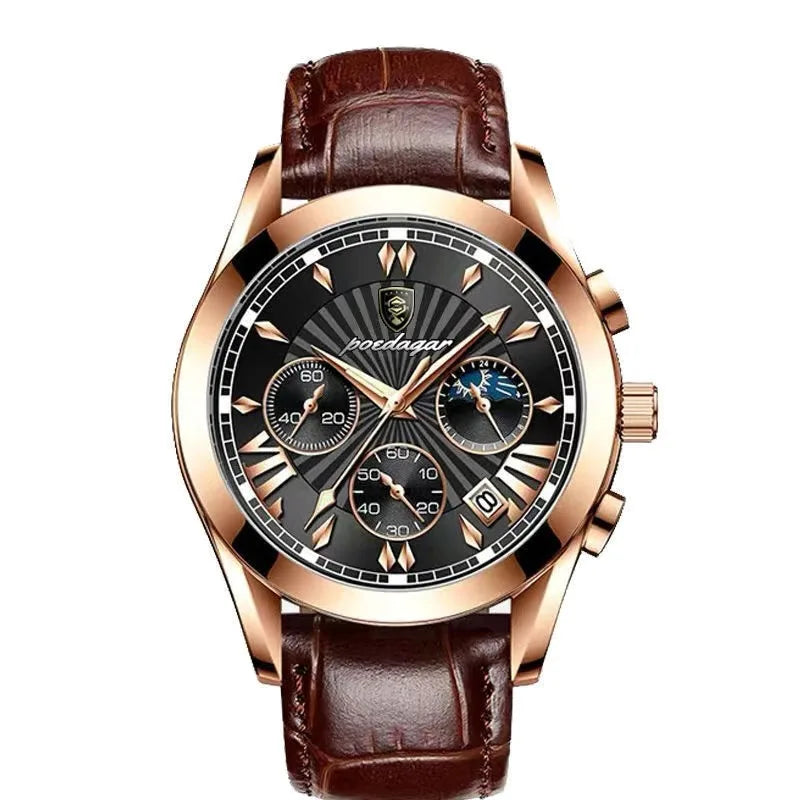 POEDAGAR Casual Sport Watches for Men Top Brand Luxury Stainless Stain Wrist Watch Man Clock Fashion Waterproof Quazt Wristwatch